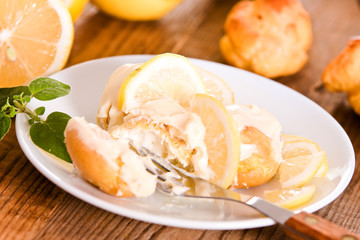 Lemon Profiteroles. 