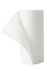 Paper towels isolated on a white background