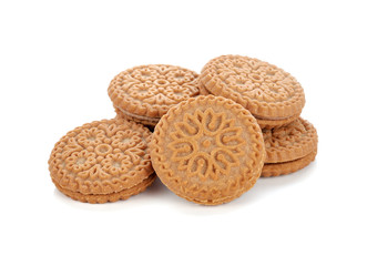 pastry cookies isolated on white background