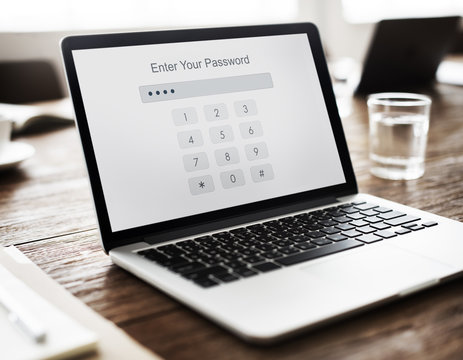 Technology Enter Password Security Graphic Concept