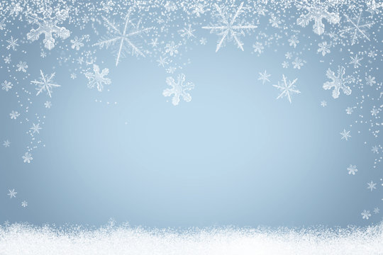 Winter Hintergrund Schneeflocken