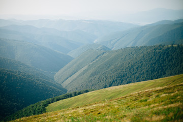 Naklejka na ściany i meble ukrainian carpathian mountains. Beautiful mountain landscape.