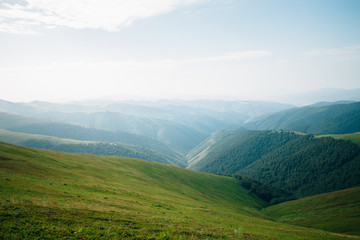 Obraz premium ukrainian carpathian mountains. Beautiful mountain landscape.