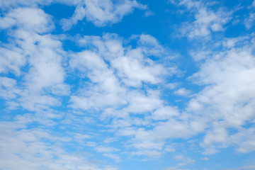Naklejka na ściany i meble soft blue sky with cloud for background backdrop usage