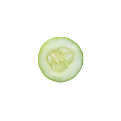 fresh cucumbers isolated on white..