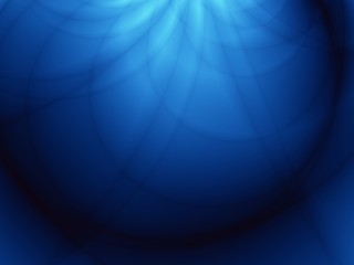 Obraz premium Magic blue deep underwater illustration abstract background