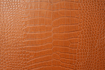 brown crocodile skin texture background, close up