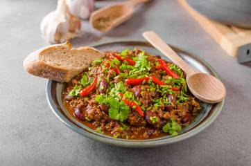 Delicious chilli con carne