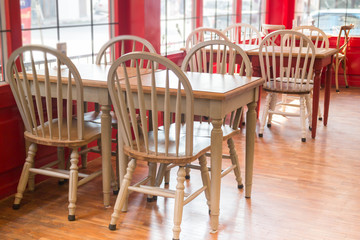 Single vintage white kitchen chair