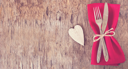 Serving on Valentine's Day.