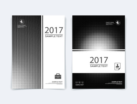 Abstract composition. Chequered dots. Square, round, lozenge ad surface icon. Logo figure. Black and white a4 brochure title sheet. Creative mesh text frame construction. Firm banner form image. EPS10