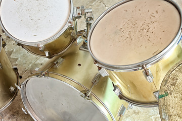Fototapeta na wymiar Classic of drums musical tool