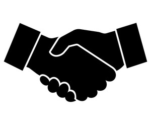 Business handshake icon vector illustration