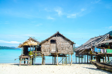 koh surin island blue sea and sand beach