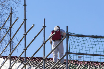 Asbestos removal of a residential building