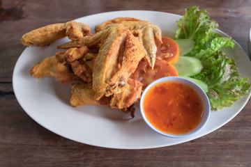 chicken wings salt Fried