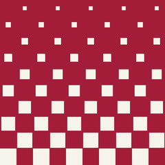 Abstract geometric hipster fashion halftone red square pattern