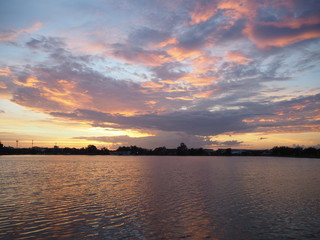 Sunset on the lake