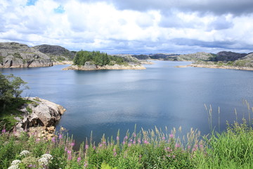 Idyllic lake in Norway