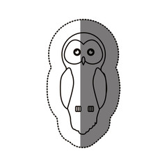 Owl cartoon icon. Bird animal and nature theme. Isolated design. Vector illustration