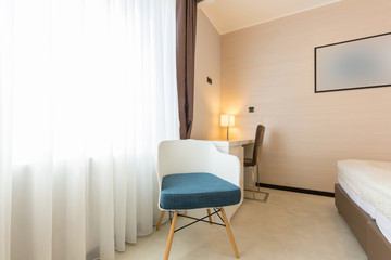 Naklejka na ściany i meble Modern hotel room interior