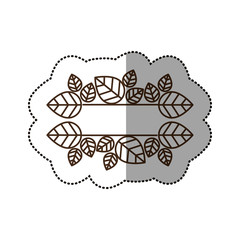 Leaves decoration icon. Plant garden and nature theme. Isolated design. Vector illustration