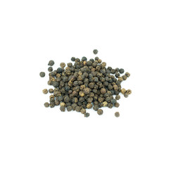 Black pepper,thai pepper on a white background