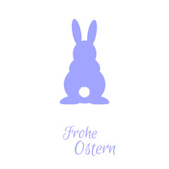 Fototapeta premium Osterhasen - Frohe Ostern - Vektor Grafik