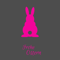 Osterhase - Frohe Ostern - Vektor Grafik