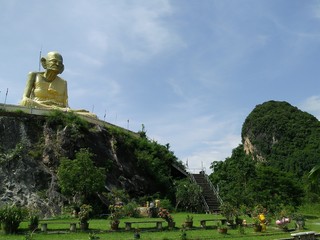Large sculpture priest