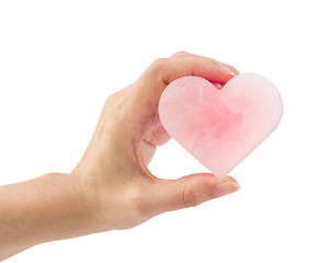 Obraz premium Valentine's pink heart