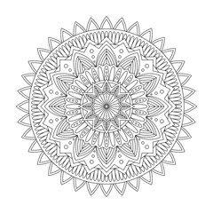 Floral mandala, vector illustration