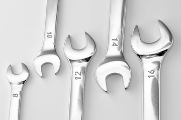 wrench, working wrench, wrench metal, set of wrenches, repair, tools.