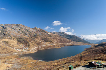  Kupup or Elephant Lake. It is one of the most sacred lakes of Sikkim,with high mountains and valleys bordering it.The lake nestles at an altitude of 13,066 feet, bordering area with China and India. 
