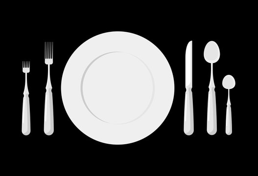Table etiquette. Cutlery. Forks, spoons and knives