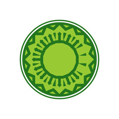 Halal template for Islamic pattern. Logo for properly cooked foo