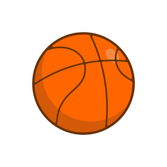 basketball ball isolated. balls for games on white background sp