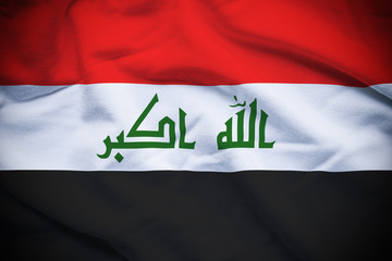 Naklejka premium Iraq Flag