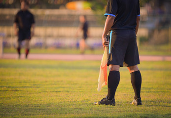 soccer or football assistant referee.