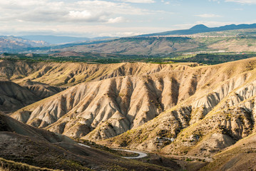 Badlands in the countryside of Sicily, near Biancavilla