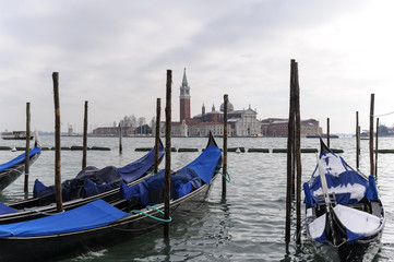 Fototapeta na wymiar San Giorgio Maggiore on the Grand Canal from St. Mark's Square in Venice, Italy 