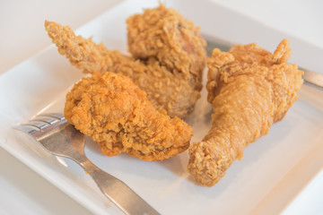 fried chicken on a plate..