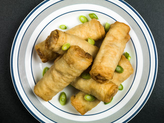 Chinese Style Vegetable Spring Rolls