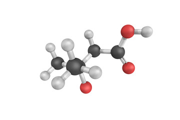 3d structure of beta-Hydroxyisovaleric acid, a naturally produce