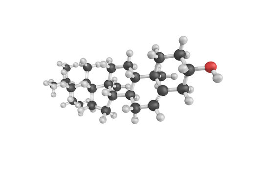 3d structure of Beta-Sitosterol, one of several phytosterols (pl