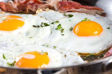 Frühstück Tisch Spiegelei 