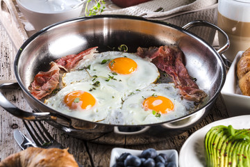 Frühstück Tisch Spiegelei 