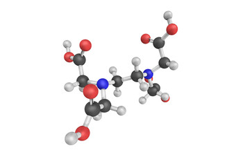 3d structure of Edtacal, also known as Calcium disodium EDTA, wi