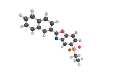 3d structure of Ezutromid, an orally administered small molecule