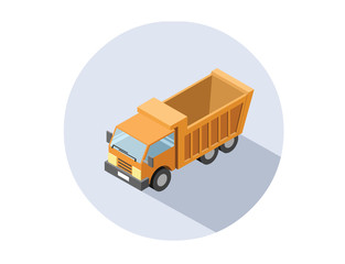 Vector isometric illustration of Truck.